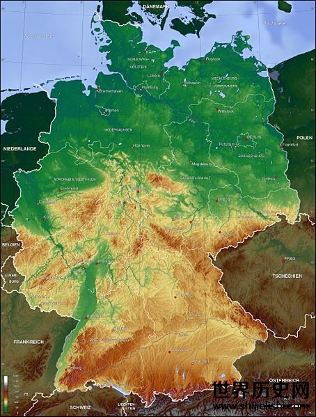 德国地形及气候的简介